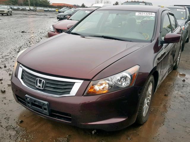 1HGCP2F44AA023955 - 2010 HONDA ACCORD LXP BURGUNDY photo 2