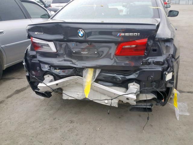WBAJB9C59JG463979 - 2018 BMW M550XI BLACK photo 9