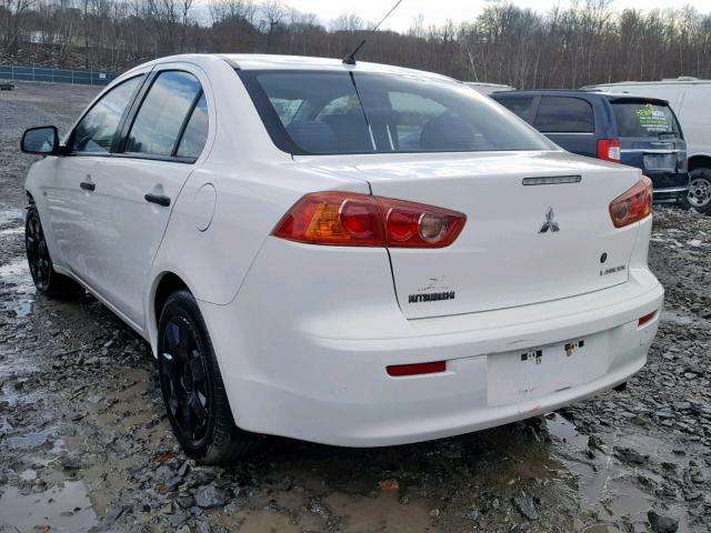 JA3AU16U89U037293 - 2009 MITSUBISHI LANCER DE WHITE photo 3