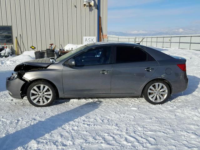 KNAFW4A33B5417477 - 2011 KIA FORTE SX GRAY photo 9