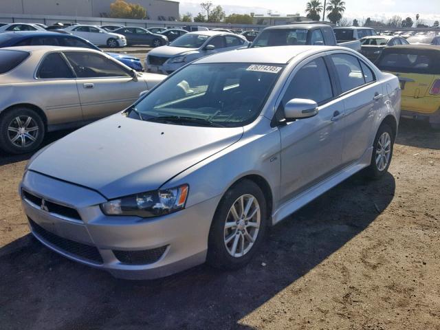 JA32U2FU7FU026940 - 2015 MITSUBISHI LANCER ES SILVER photo 2