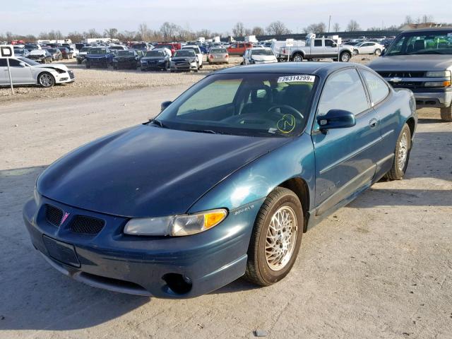 1G2WP12K1VF236398 - 1997 PONTIAC GRAND PRIX GREEN photo 2