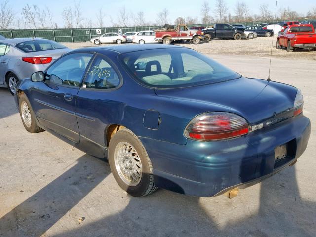 1G2WP12K1VF236398 - 1997 PONTIAC GRAND PRIX GREEN photo 3