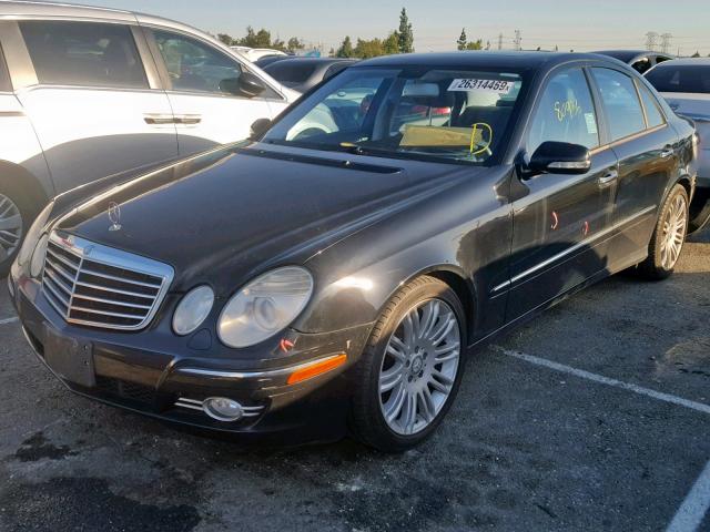 WDBUF56X48B358332 - 2008 MERCEDES-BENZ E 350 BLACK photo 2