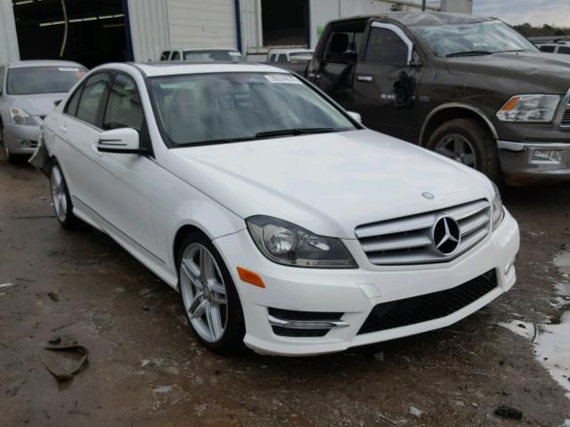 WDDGF4HB0DR258522 - 2013 MERCEDES-BENZ C 250 WHITE photo 1