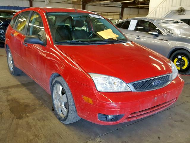 1FAFP37NX7W300747 - 2007 FORD FOCUS ZX5 RED photo 1