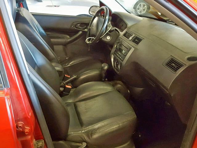 1FAFP37NX7W300747 - 2007 FORD FOCUS ZX5 RED photo 5