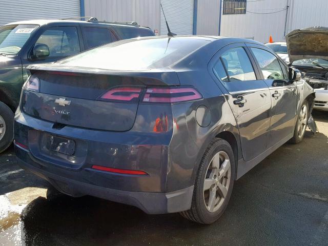 1G1RF6E44EU165711 - 2014 CHEVROLET VOLT GRAY photo 4