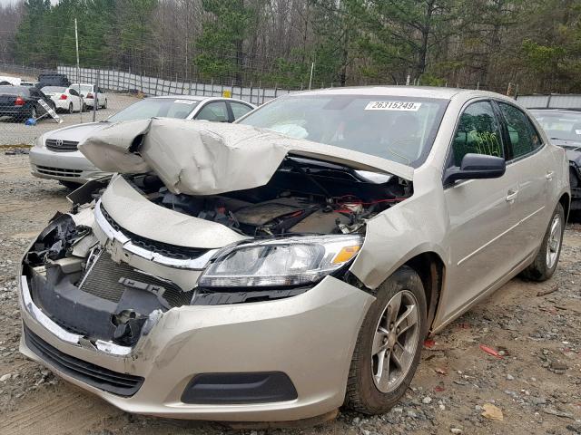1G11B5SL0EF107002 - 2014 CHEVROLET MALIBU LS BEIGE photo 2