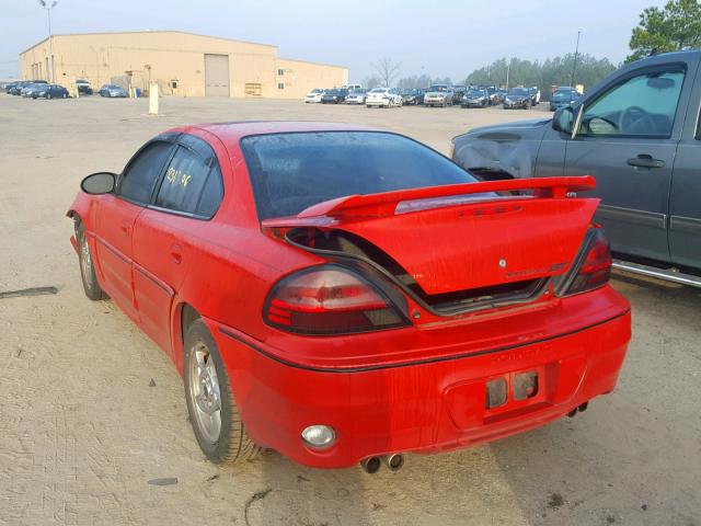 1G2NW52E23C192216 - 2003 PONTIAC GRAND AM G RED photo 3