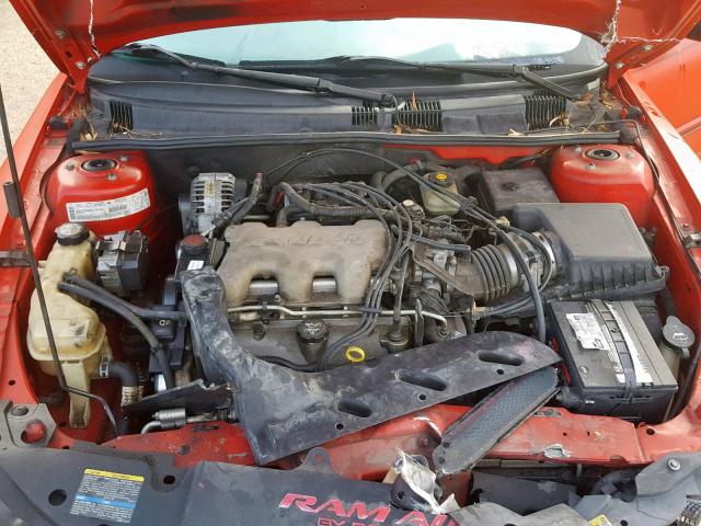 1G2NW52E23C192216 - 2003 PONTIAC GRAND AM G RED photo 7