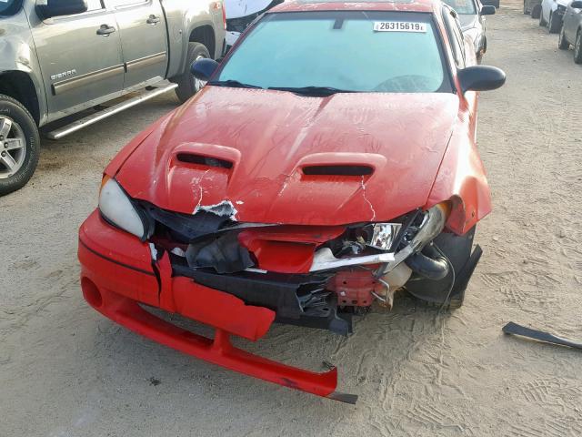 1G2NW52E23C192216 - 2003 PONTIAC GRAND AM G RED photo 9