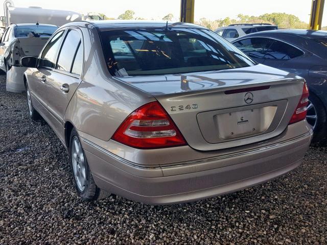 WDBRF61J62F144831 - 2002 MERCEDES-BENZ C 240 GOLD photo 3