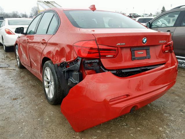 WBA8E5G58GNT40025 - 2016 BMW 320 XI RED photo 3