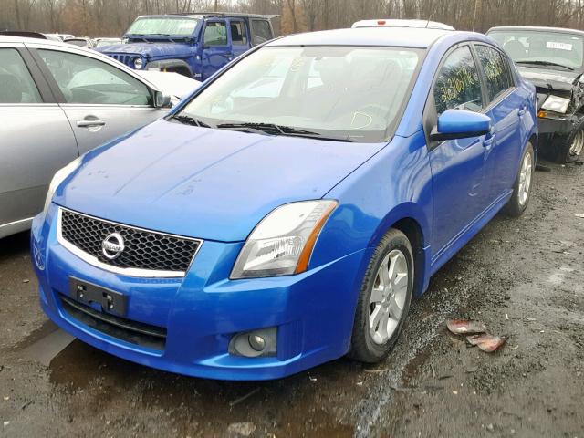 3N1AB6AP3AL601679 - 2010 NISSAN SENTRA 2.0 BLUE photo 2