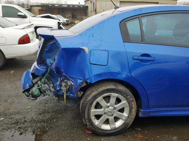 3N1AB6AP3AL601679 - 2010 NISSAN SENTRA 2.0 BLUE photo 9