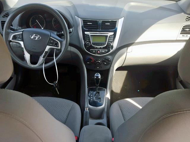 KMHCU4AE3DU306736 - 2013 HYUNDAI ACCENT GLS SILVER photo 9