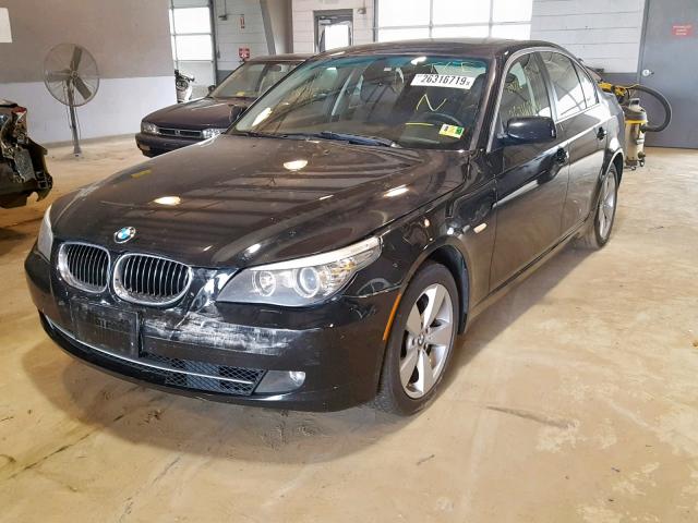 WBANV13588CZ51882 - 2008 BMW 528 XI BLACK photo 2