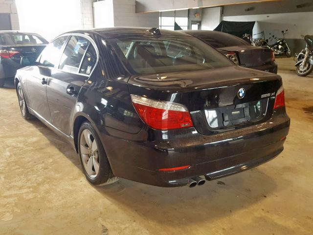 WBANV13588CZ51882 - 2008 BMW 528 XI BLACK photo 3