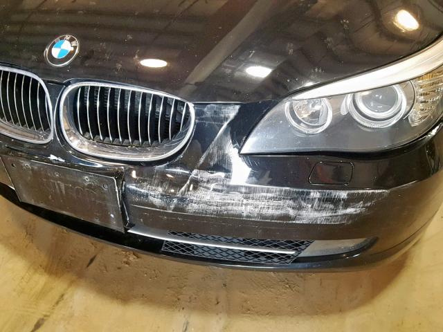 WBANV13588CZ51882 - 2008 BMW 528 XI BLACK photo 9