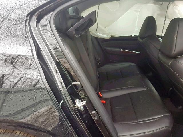 19UUB3F52FA002658 - 2015 ACURA TLX TECH შავი ფოტო 6