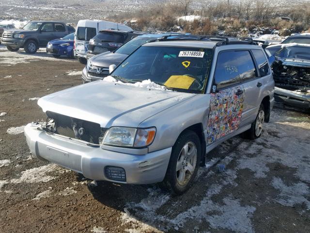 JF1SF65642H746517 - 2002 SUBARU FORESTER S SILVER photo 2