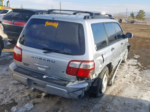 JF1SF65642H746517 - 2002 SUBARU FORESTER S SILVER photo 4