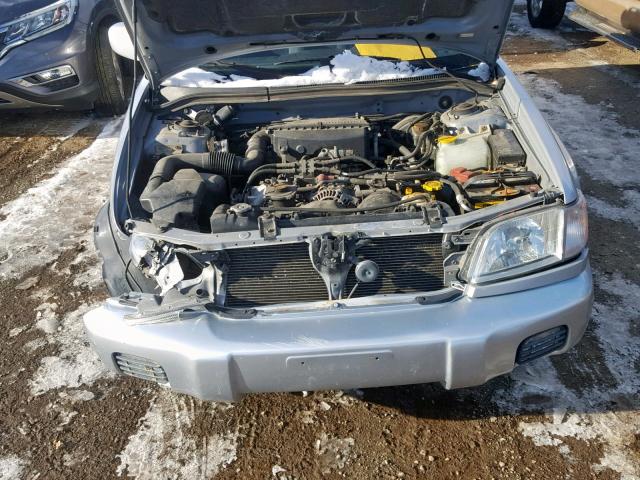 JF1SF65642H746517 - 2002 SUBARU FORESTER S SILVER photo 7