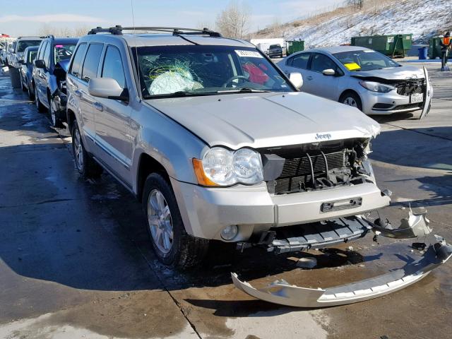 1J8HR58278C195190 - 2008 JEEP GRAND CHER SILVER photo 1