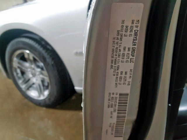 2B3CA3CV6AH112965 - 2010 DODGE CHARGER SX SILVER photo 10