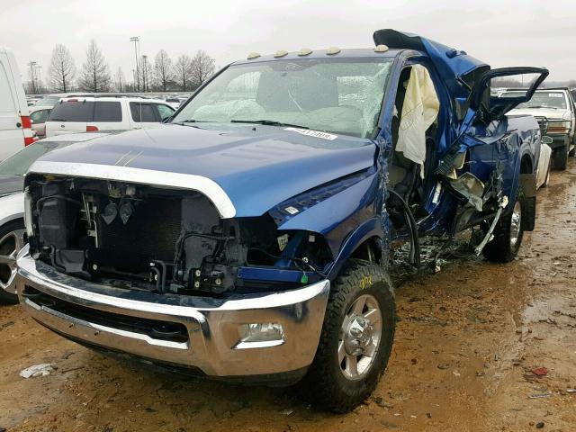 3D7LT2ETXAG121673 - 2010 DODGE RAM 2500 BLUE photo 2