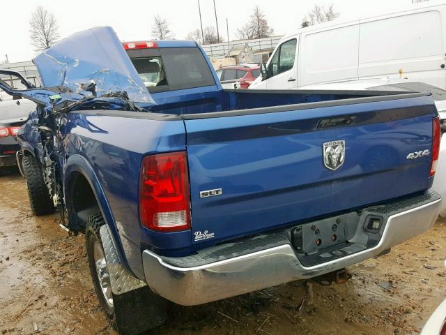 3D7LT2ETXAG121673 - 2010 DODGE RAM 2500 BLUE photo 6