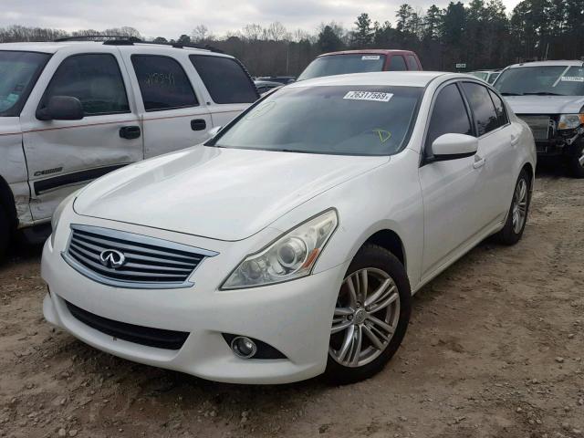 JN1DV6AP2BM604178 - 2011 INFINITI G25 BASE WHITE photo 2