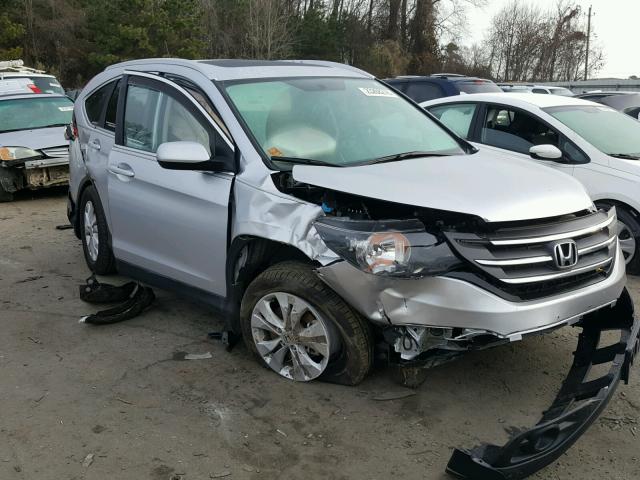 2HKRM3H75EH544972 - 2014 HONDA CR-V EXL GRAY photo 1