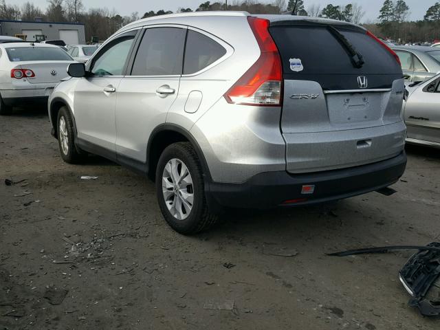 2HKRM3H75EH544972 - 2014 HONDA CR-V EXL GRAY photo 3