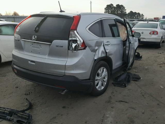 2HKRM3H75EH544972 - 2014 HONDA CR-V EXL GRAY photo 4