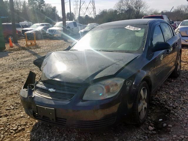 1G1AD5F51A7158082 - 2010 CHEVROLET COBALT 1LT BLACK photo 2