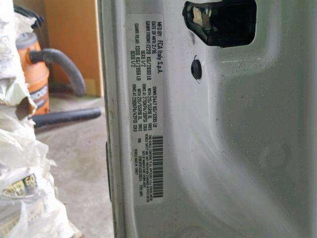 ZFBERFBT4G6C18624 - 2016 RAM PROMASTER 白色 照片 10