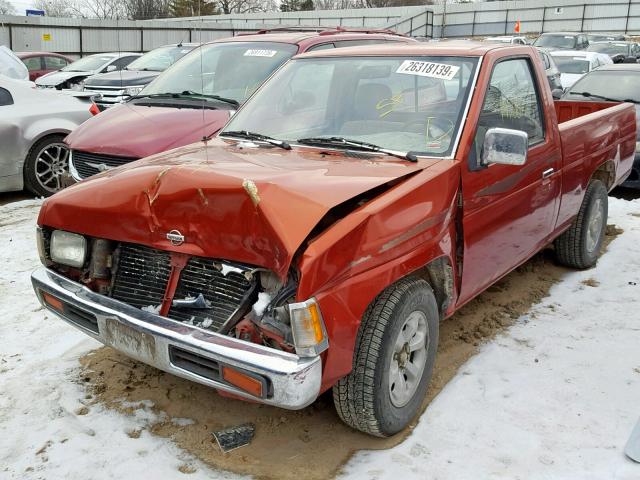 1N6SD11SXVC416997 - 1997 NISSAN TRUCK BASE RED photo 2