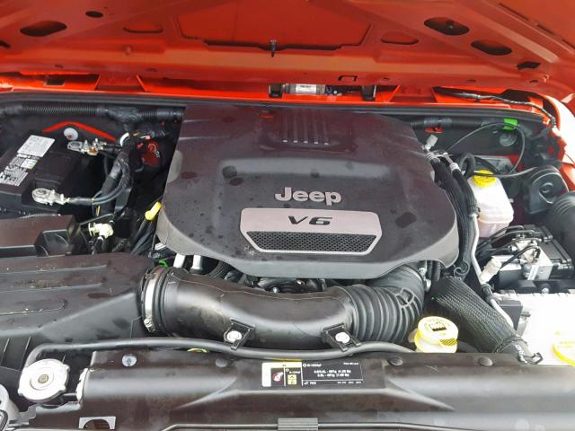 1C4AJWAG8HL725582 - 2017 JEEP WRANGLER S RED photo 7