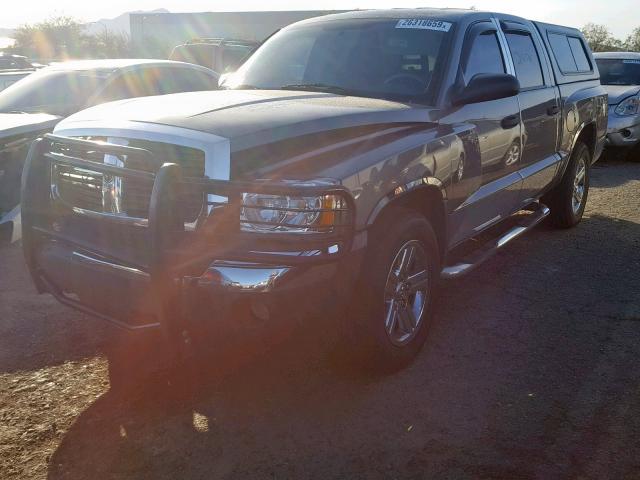 1D7HE48K25S273296 - 2005 DODGE DAKOTA QUA GRAY photo 2