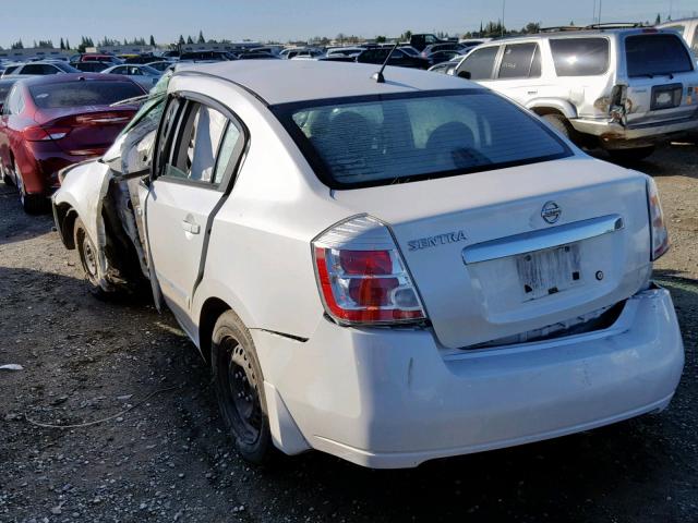 3N1AB6AP7AL662985 - 2010 NISSAN SENTRA 2.0 WHITE photo 3