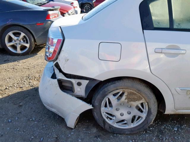 3N1AB6AP7AL662985 - 2010 NISSAN SENTRA 2.0 WHITE photo 9