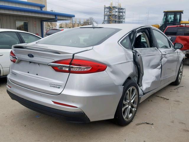 3FA6P0RU4KR118203 - 2019 FORD FUSION TIT SILVER photo 4