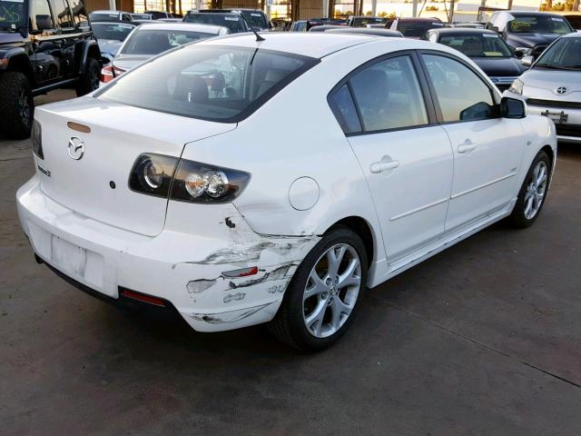 JM1BK324X71650849 - 2007 MAZDA 3 S WHITE photo 4