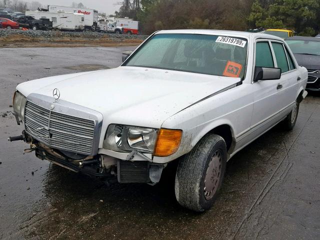 WDBCB35E4LA559691 - 1990 MERCEDES-BENZ 350 SDL WHITE photo 2