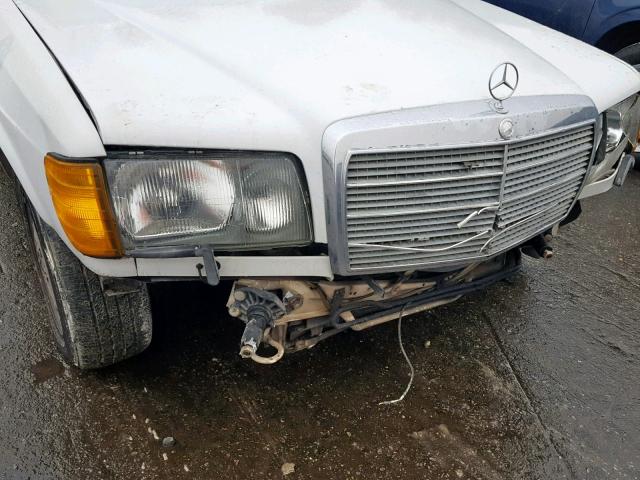 WDBCB35E4LA559691 - 1990 MERCEDES-BENZ 350 SDL WHITE photo 9