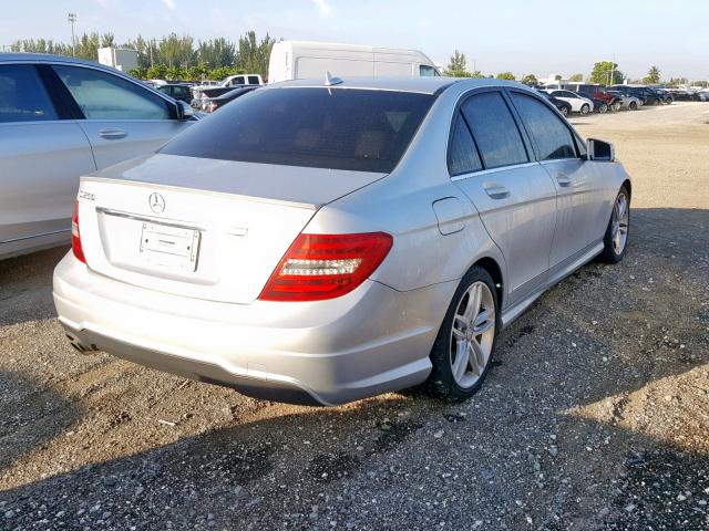 WDDGF4HB7CR213267 - 2012 MERCEDES-BENZ C 250 SILVER photo 4