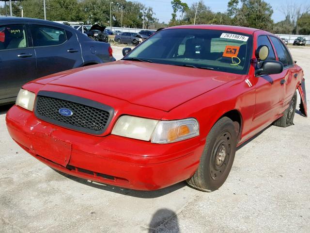 2FAHP71W95X116239 - 2005 FORD CROWN VICT RED photo 2