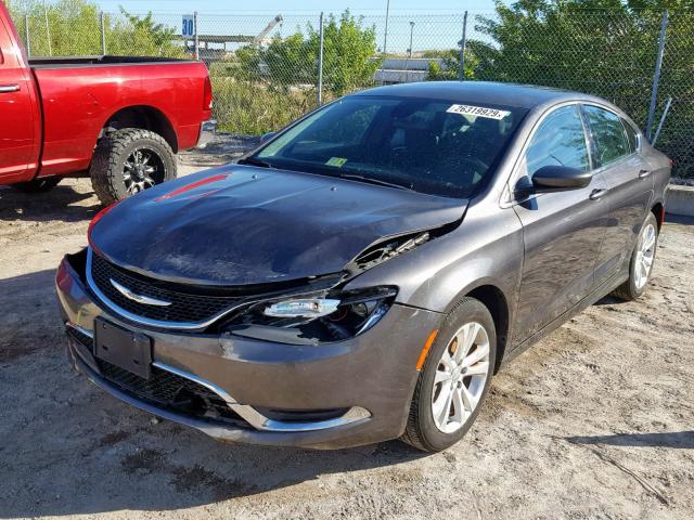 1C3CCCAB4FN713764 - 2015 CHRYSLER 200 LIMITE GRAY photo 2